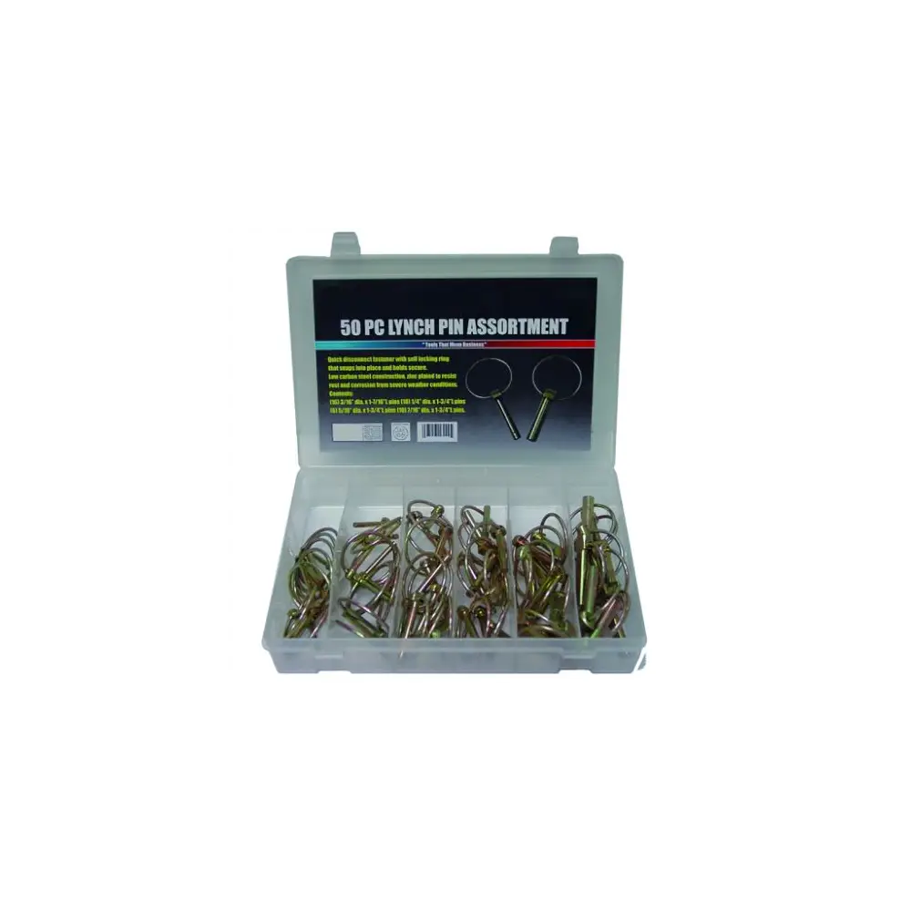Lynch Pin Assortment - 50 Pieces - RODXL16244
